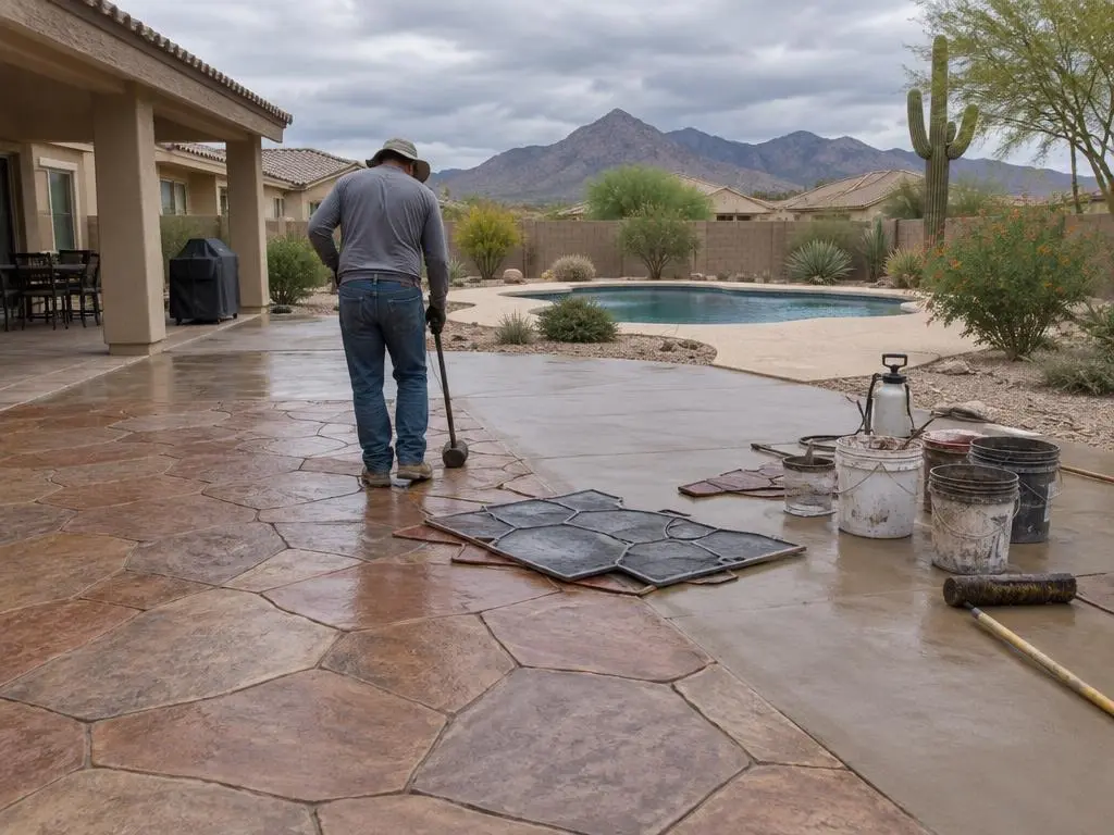 Stamped Concrete in Goodyear, AZ
